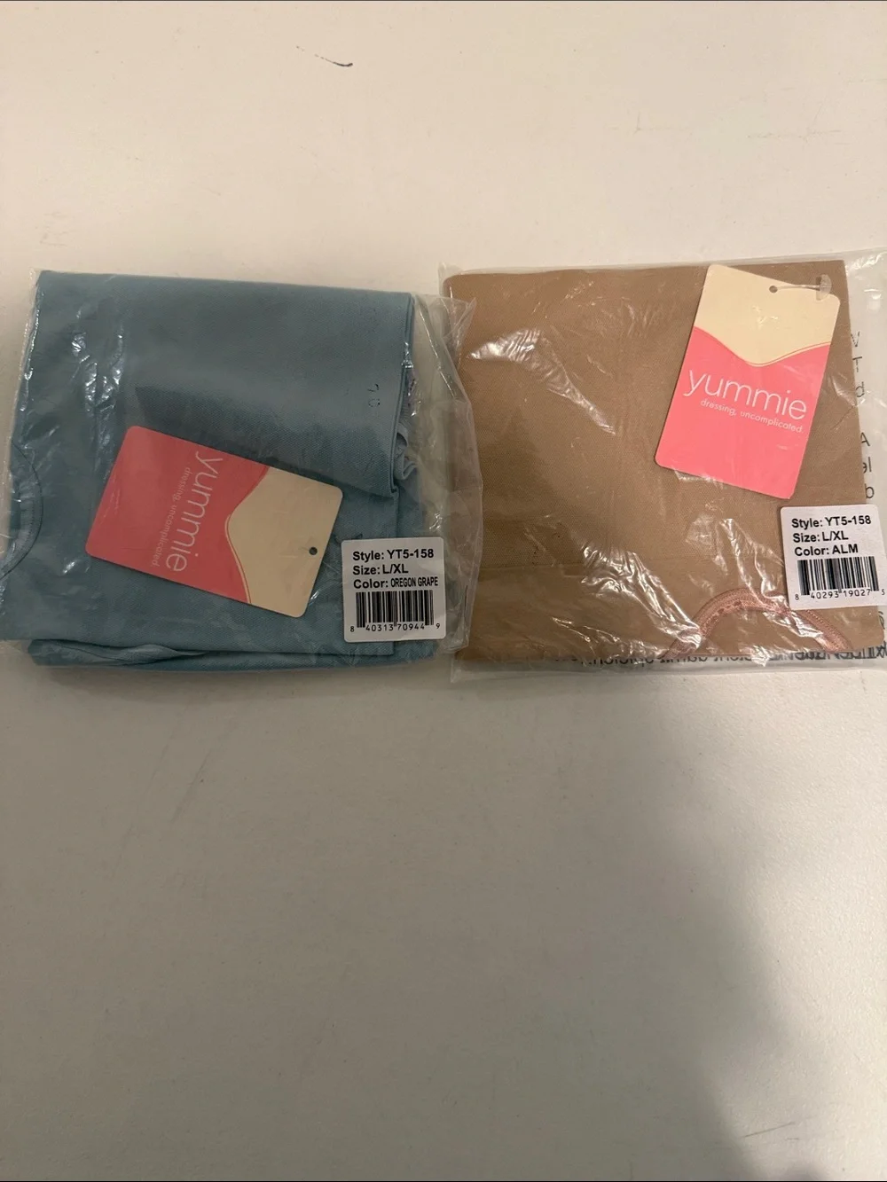 NWT 2Pk Yummie Ultralight Shaping Seamless Brief Almond & Oregon Grape L/XL